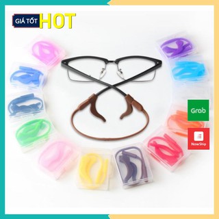 Bộ Móc Cài Tai Silicon Kèm Dây Cố Định Chống Rơi Kính [Bán chạy]