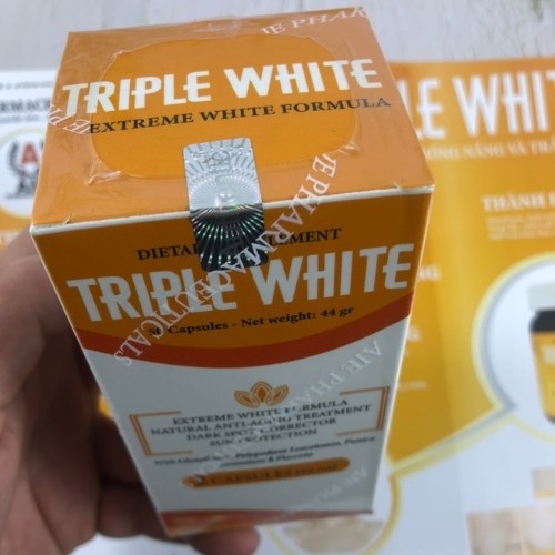Triple White viên uống trắng da chống nắng nhập khẩu chính hãng Mỹ - Hộp 50 viên | BigBuy360 - bigbuy360.vn