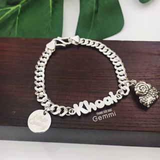 Lắc Bạc khắc chữ cho bé - Đủ 12 con giáp