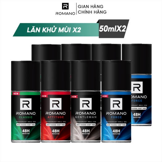 Lăn khử mùi Romano các loại 50ml