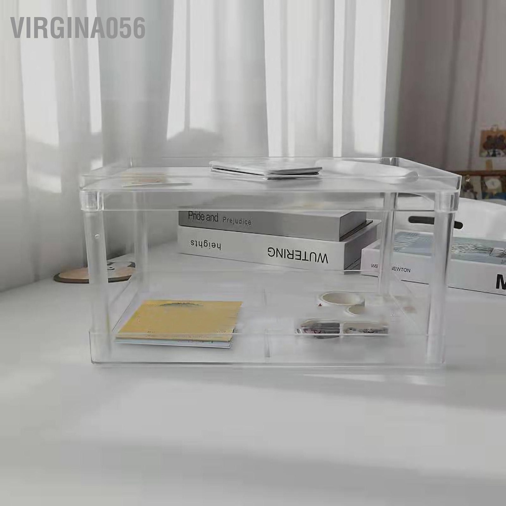 Có thể bán buôn Giá đựng đồ Trong Suốt 2 Tầng Để Bàn Đựng Mỹ Phẩm Tiện Dụng virgina056 Hàng giao ngay