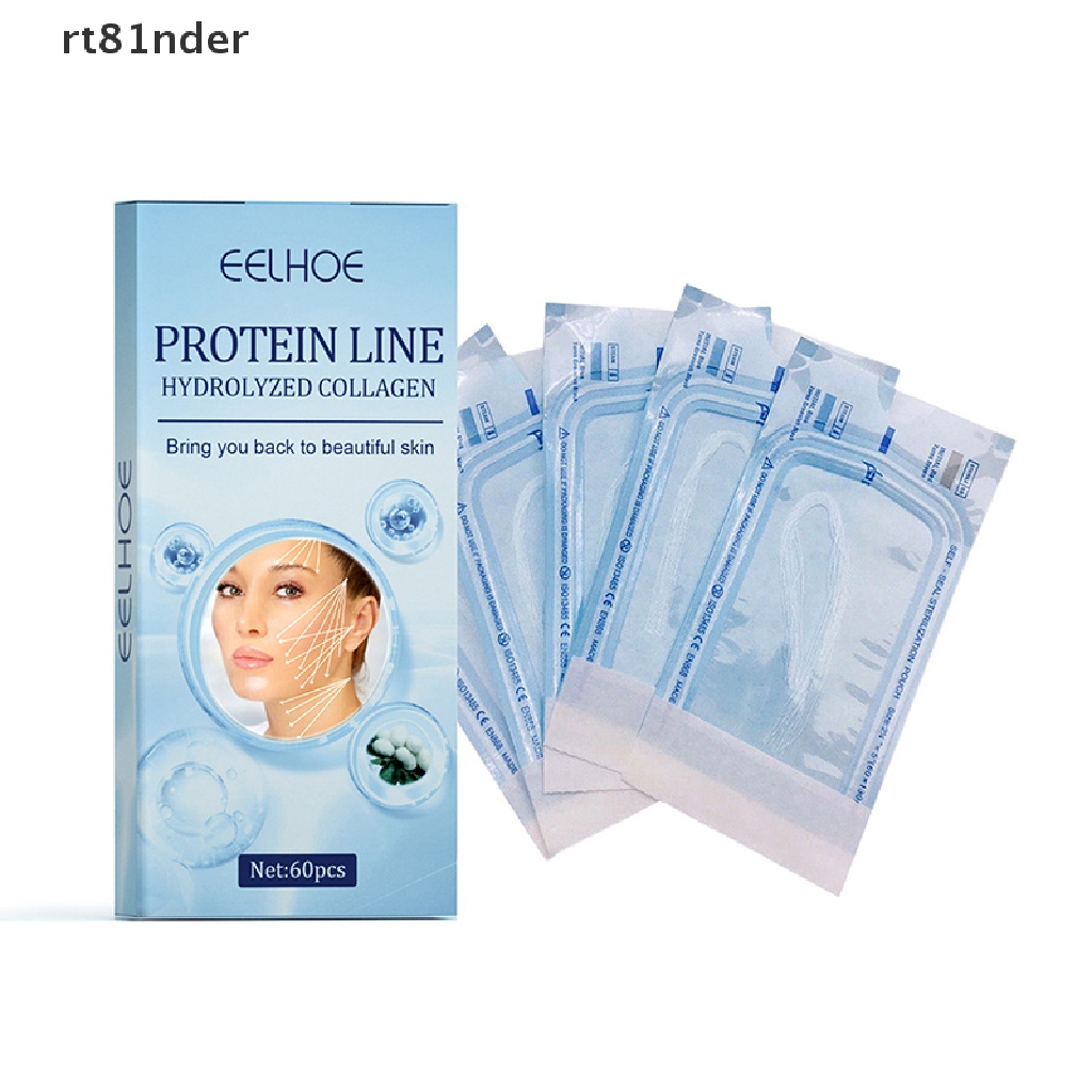 Set 60 sợi chỉ protein truyền collagen nâng cơ chăm sóc da mặt