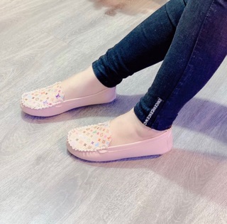 (Th12/2019) Giày mọi Nữ, chất da siêu mềm. (2 màu)
