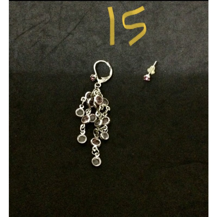 Khuyên tai tua rua dài lấp lánh