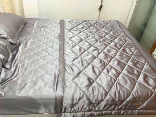 Chăn ga gối phi lụa_L19 (xám ghi)