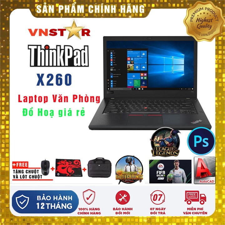 Laptop Lenovo ThinkPad X1 Carbon X260 i5 | Ram 4GB/8GB | SSD 128/256Gb 12.5" | HD - Nhập khẩu USA