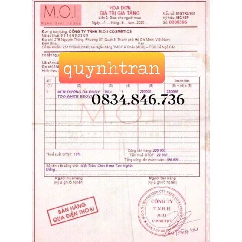 [Cam Kết Chính Hãng] Kem dưỡng trắng da ,Kem Body Beovi Too White Thu thuỷ 250g | BigBuy360 - bigbuy360.vn