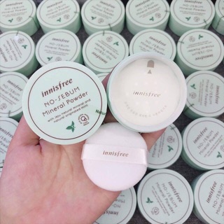 Phấn phủ bột no sebum x emoji mineral powder innisfree
