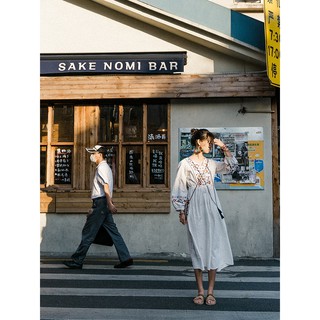(sẵn) Váy boho dáng dài thêu đi du lịch