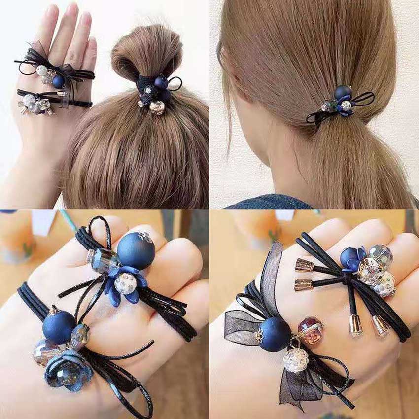 Dây buộc tóc nữ Ocean - Set 6 dây cột tóc dễ thương, bền đẹp - NASI Store