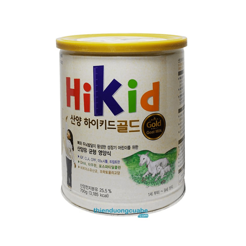 SỮA HIKID VANI 600G & HIKID DÊ 700G TĂNG CHIỀU CAO HÀN QUỐC