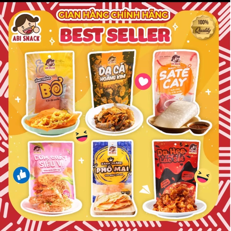 MỚI COMBO BÁN CHẠY BEST SELLER 6 BỊCH-BÁNH TRÁNG ABI