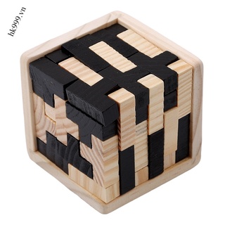 Educational Wood Puzzles For Adults Kids Brain Teaser 3D Russia Ming Luban Gift