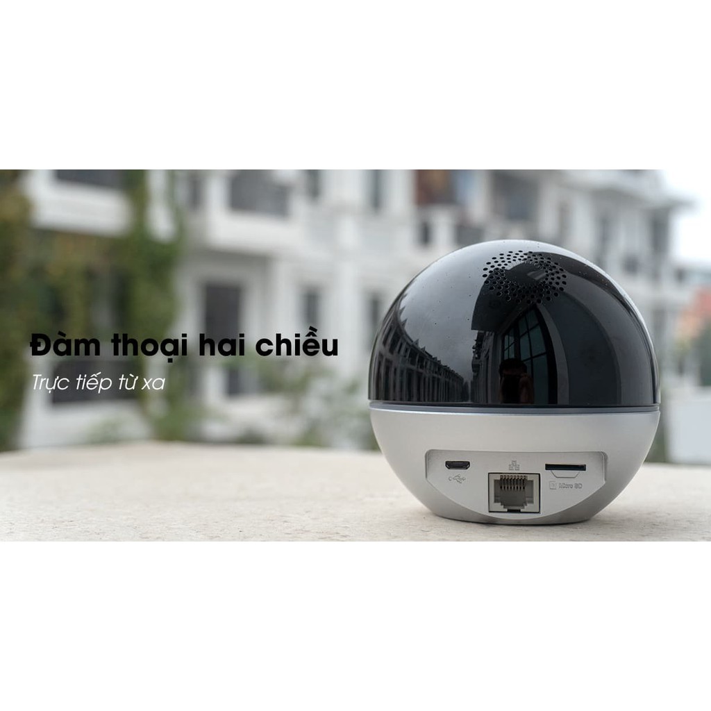 Camera Wifi, camera không dây Ezviz C6W Siêu Nét 4MP 2K AI, quay quét 360 Độ, tự động zoom theo dõi (chính hãng)