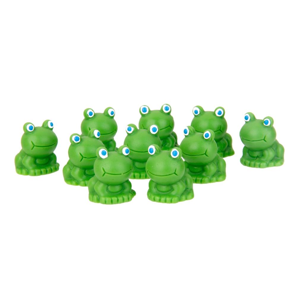 Mô Hình Chú Ếch Mắt Xanh Mini Bằng Nhựa Resin Trang Trí Cây Bonsai DIY