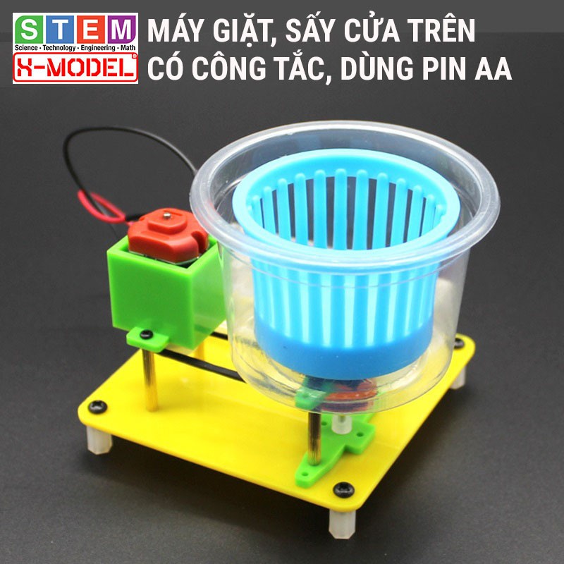 Đồ chơi sáng tạo STEM Máy giặt mini  X-MODEL ST40 cho bé,  Đồ chơi trẻ em DIY[Do it Yourself] |Giáo dục STEM, STEAM