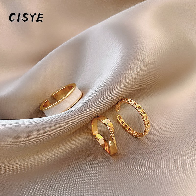 Bộ 3 nhẫn thời trang phong cách châu Âu cho nữ