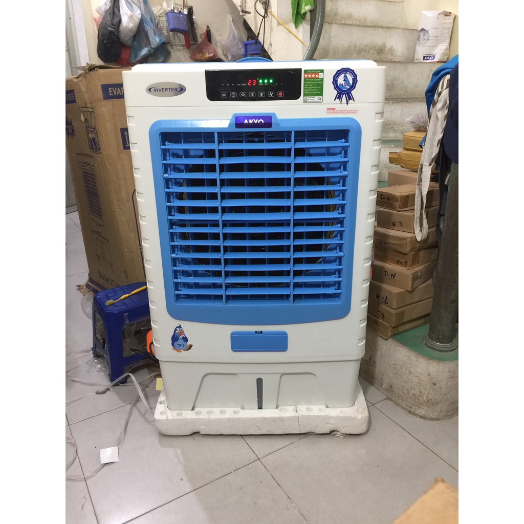 Quạt điều hòa không khí AKYO ZT80 200w lưu lượng gió 8000m3/h, phím cảm ứng, có remote, Made in Thái Lan Bảo hành 02 năm