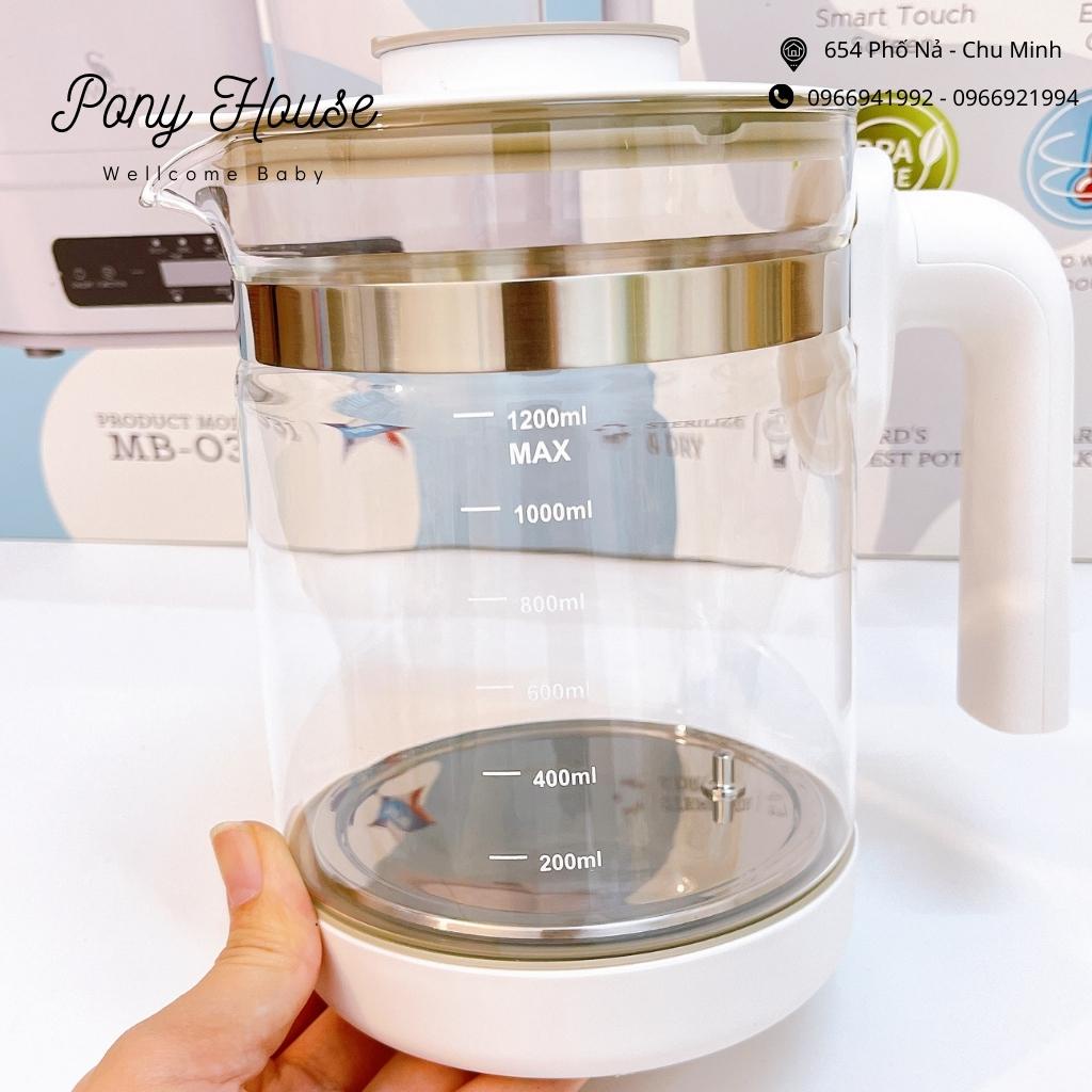 Bình Thủy Tinh Thay Thế Cho Máy Đun Hâm Nước Moaz BéBé - Ấm Thủy Tinh Thay Thế MB-031 Chính Hãng