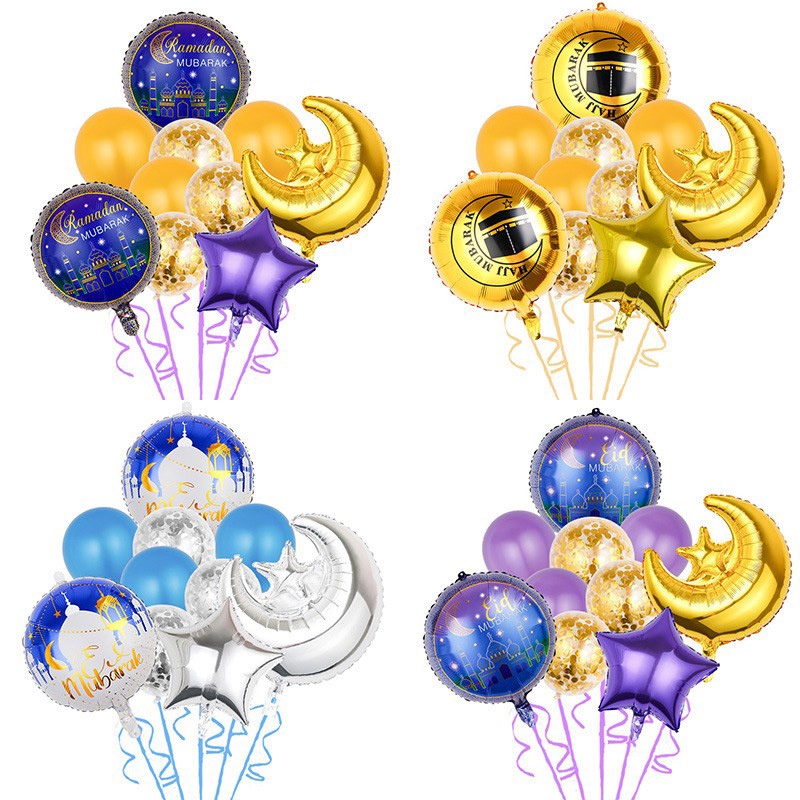 Set 10 Bóng Bay Trang Trí Tiệc Lễ Hội Ramadan Hồi Giáo