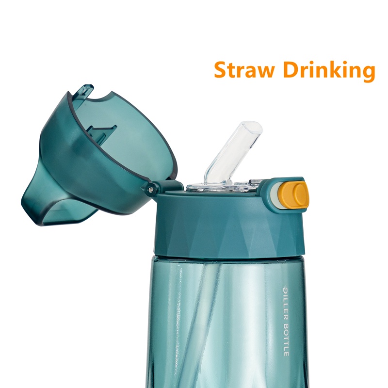 Bình nước Diller DB-015 chống tràn có ống hút tiện lợi dung tích 700ml