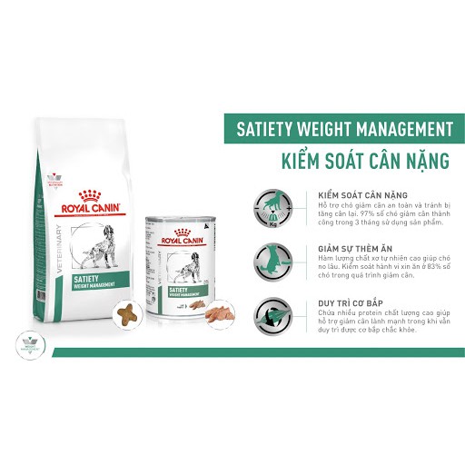1.5kgROYAL CANIN SATIETY CANINE - KIỂM SOÁT CÂN NẶNG HỖ TRỢ KIỂM SOÁT CÂN NẶNG CHO CHÓ BỊ THỪA CÂN.