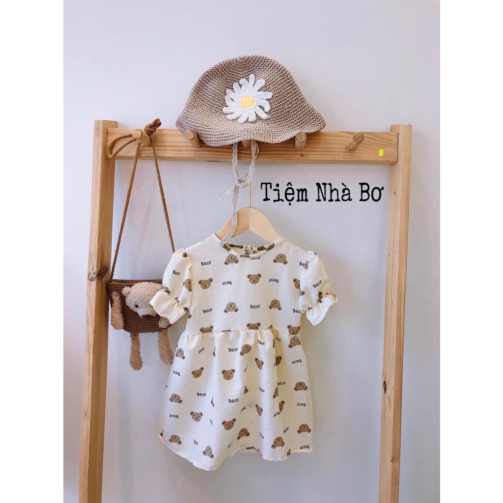 Váy bé gái 7kg đến 16kg họa tiết dáng baby doll, đầm bé gái mặc hè TNB
