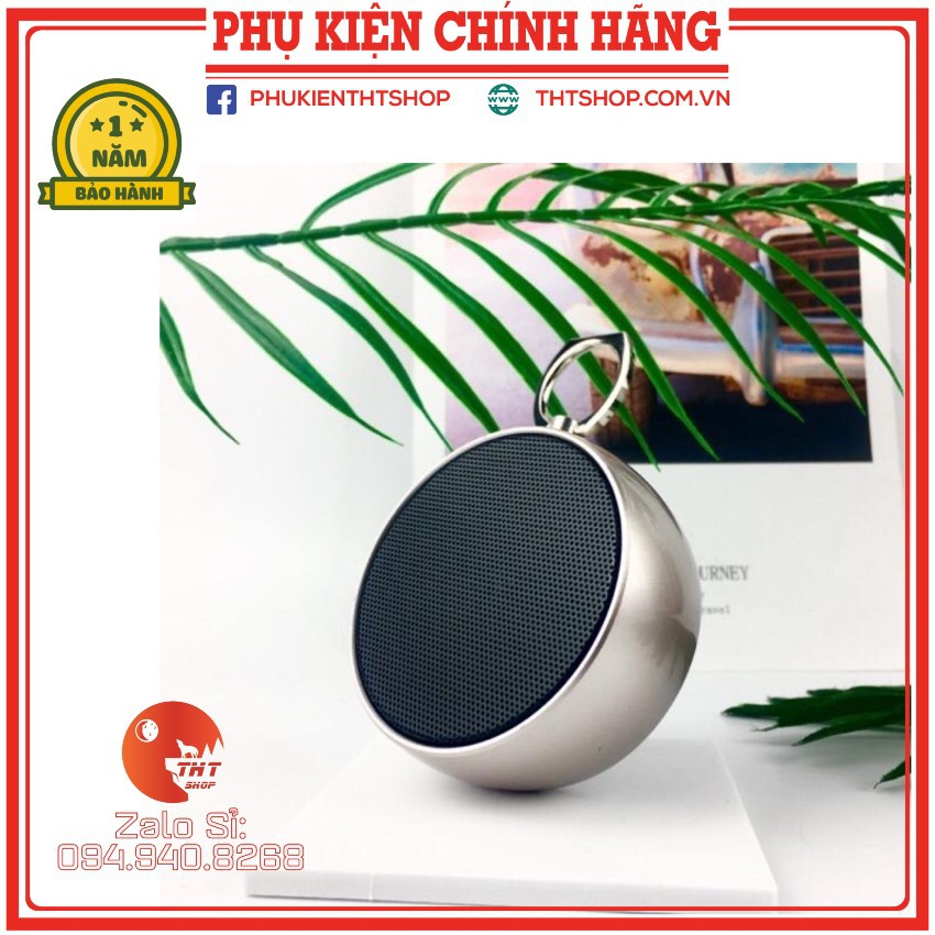 Loa Bluetooth Cầm Tay Mini Bs02, Vỏ Kim Loại, Bass Hay, Có Móc Treo Tiện Lợi, Có Khe Cắm Thẻ Nhớ.