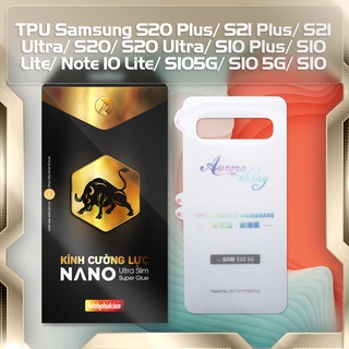 Miếng dán ppf tpu cho samsung s20 plus/s21 plus/s21 ultra/s20/s20 ultra/s10 plus/s10 lite/note 10 lite/s105g/s10 5g/s10