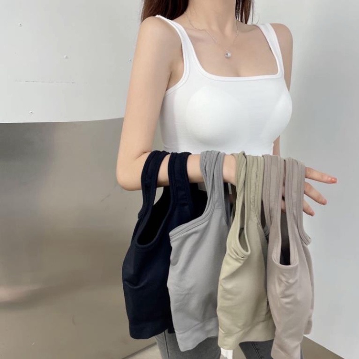 Áo Bra Thun Mềm Dáng Lửng Sẵn Đệm Ngực Siêu Hot 1809  loại 1 - thoáng mát chất đẹp Áo Bra nữ hở lưng 2 dây không gọng