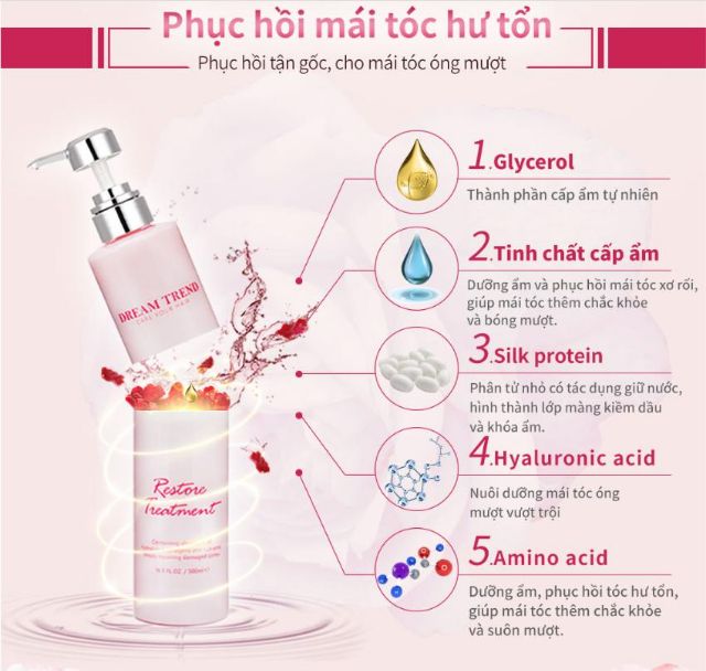 Mặt nạ dưỡng tóc Dream Trend 500ml chai to đùng