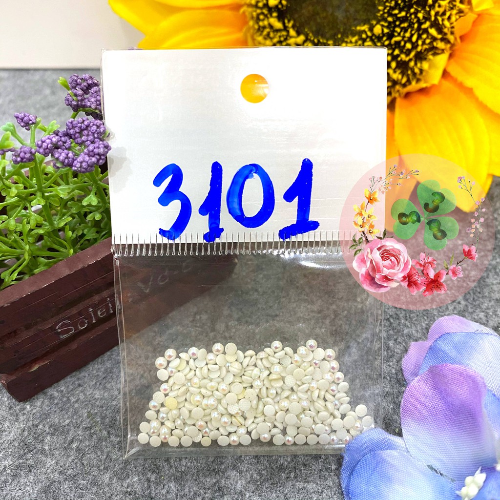 Mã YHB 3101 - Trai nửa 7 màu nhiều size, chuẩn chất lượng, đính dán móng, làm nhụy hoa siêu sang chảnh.