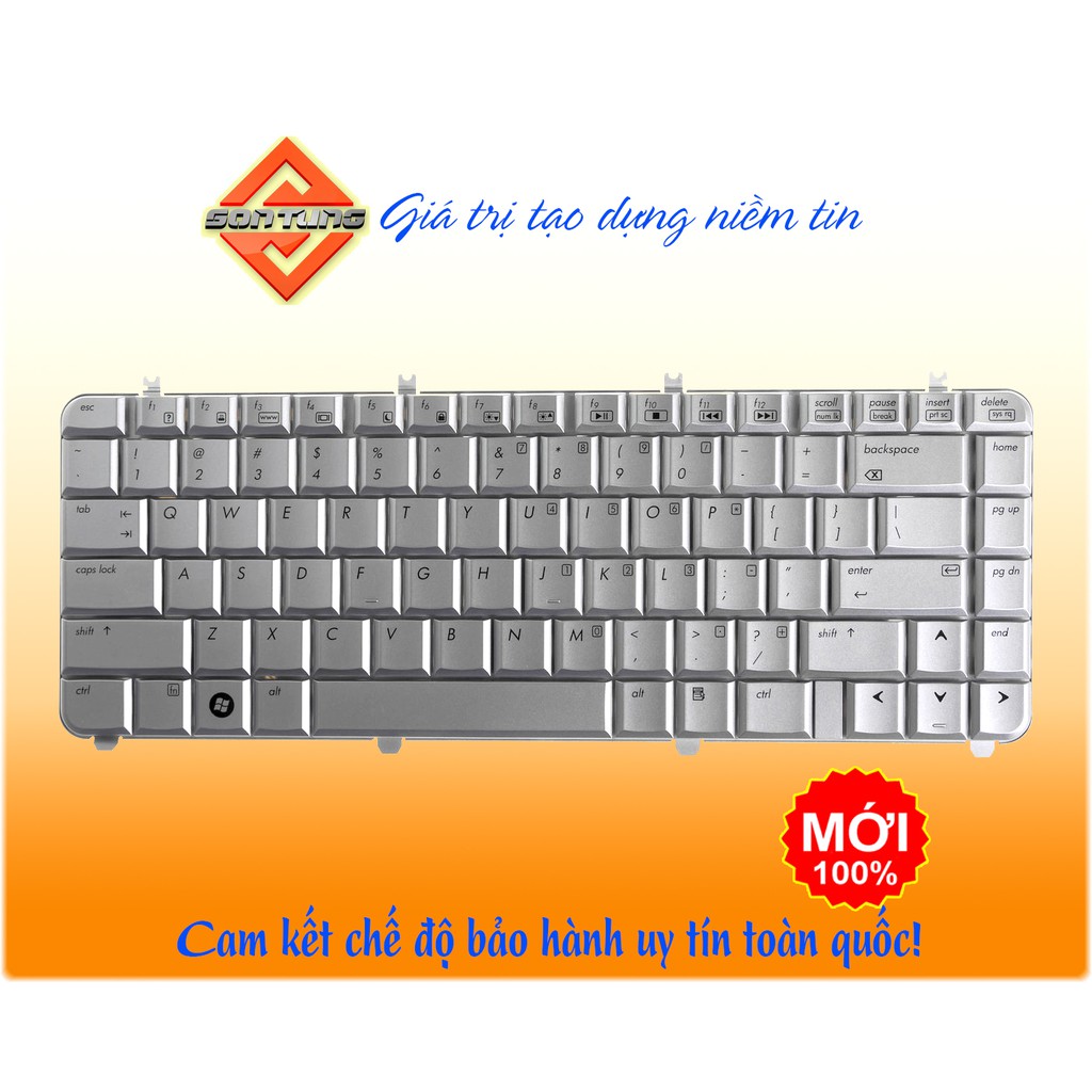 Bàn phím laptop HP Pavilion DV5T-1200SE màu bạc - hàng nhập khẩu