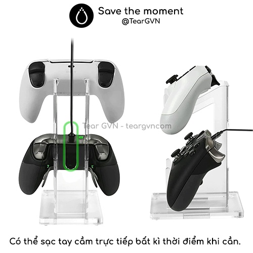 Giá đỡ 2 tầng bằng nhựa Acrylic cho tay cầm Playstation / Xbox / Nintendo Switch