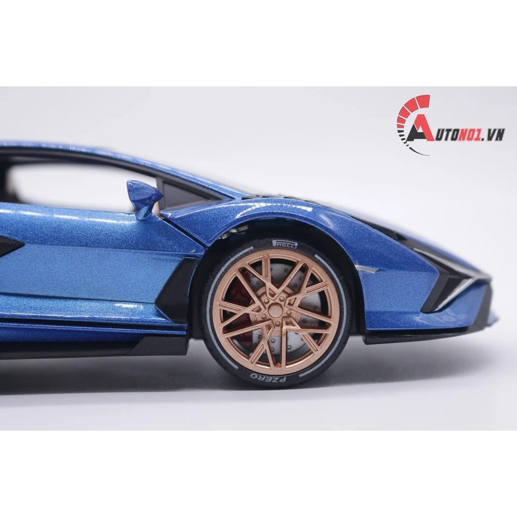 MÔ HÌNH XE LAMBORGHINI SIAN FKP 37 BLUE 1:22 JIAYE 7554