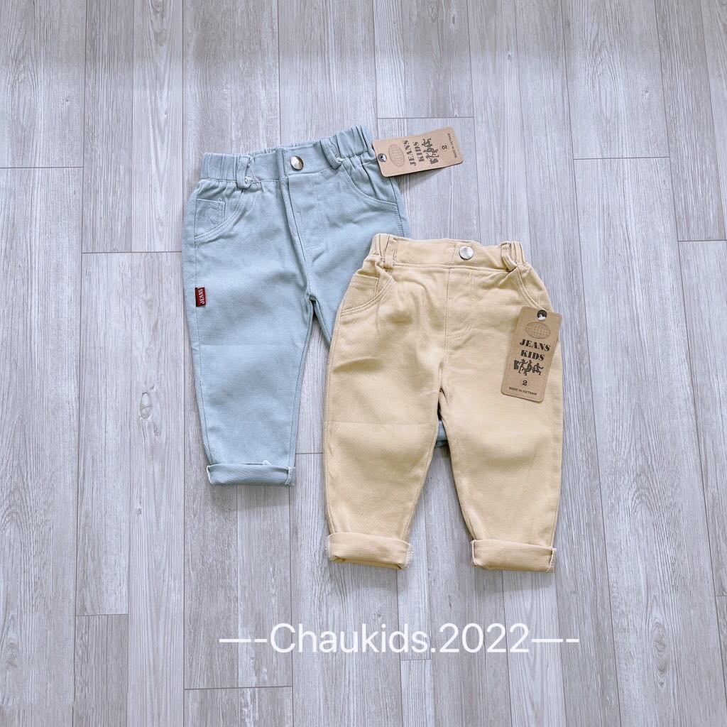 SIZE ĐẠI 13-30kKG Quần kaki trơn (KHÔNG RÁCH) 4màu cực đỉnh dễ phố đồ cho bé trai bé gái - QKT4M