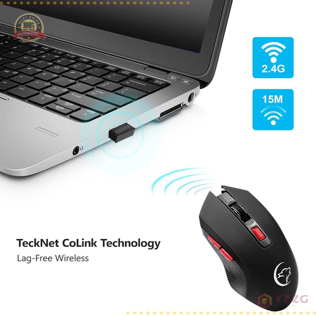 ✨Giá tốt nhất✨ Chuột không dây chơi Game mới 2.4GHz với cổng USB G817