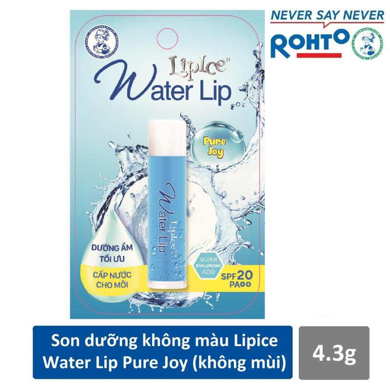 Son Dưỡng Không Màu LipIce Water Lip 4.3g Hàng Chính Hãng Mềm Môi Căng Mọng Dưỡng Ẩm - HT183