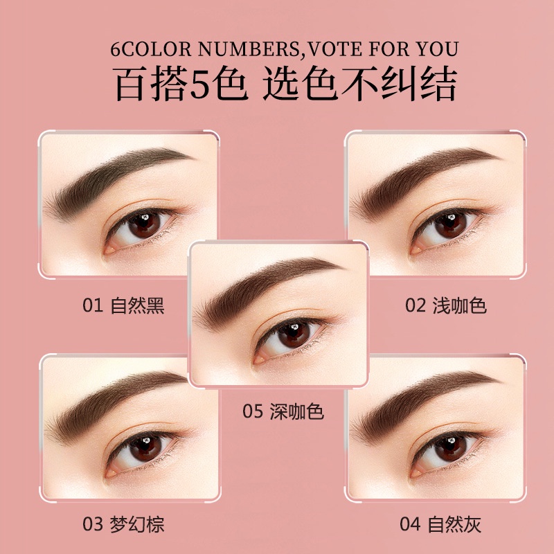 【Phiếu giảm giá trừ đi 6000】Bút Chì Kẻ Lông Mày Đầu Tam Giác Siêu Mịn Lâu Trôi Chống Thấm Nước Thiết Kế Hai Đầu Hình Tam Giác