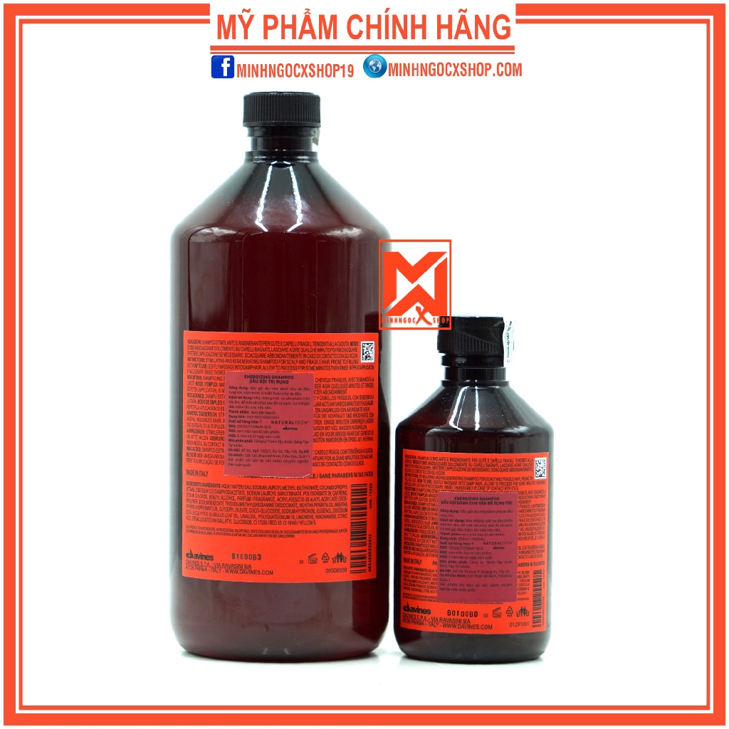 ✅[ DAVINES-CHÍNH HÃNG ] DẦU GỘI CHỐNG RỤNG DAVINES NATURALTECH ENERGIZING 250-1000ML | BigBuy360 - bigbuy360.vn