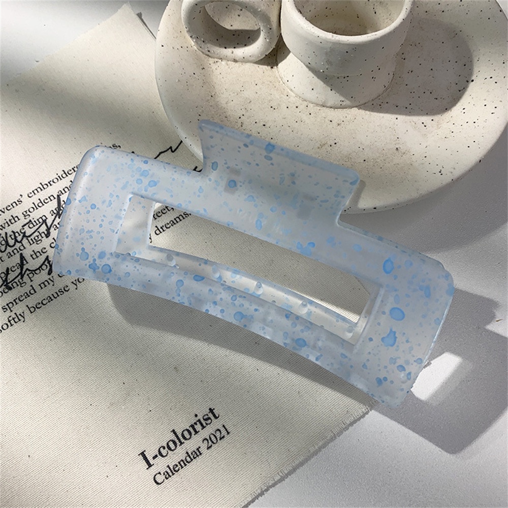 【sweet】Kẹp tóc trong suốt màu kẹo đơn giản dành cho nữ