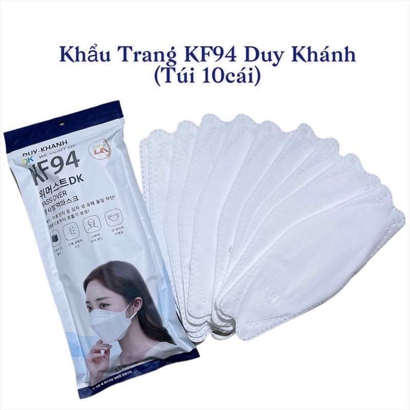 Khẩu Trang Y Tế 4D Duy Khánh Mask KF94, Đạt Chuẩn Hàn Quốc, Kháng Khuẩn - Ngăn Ngừa Vi Khuẩn