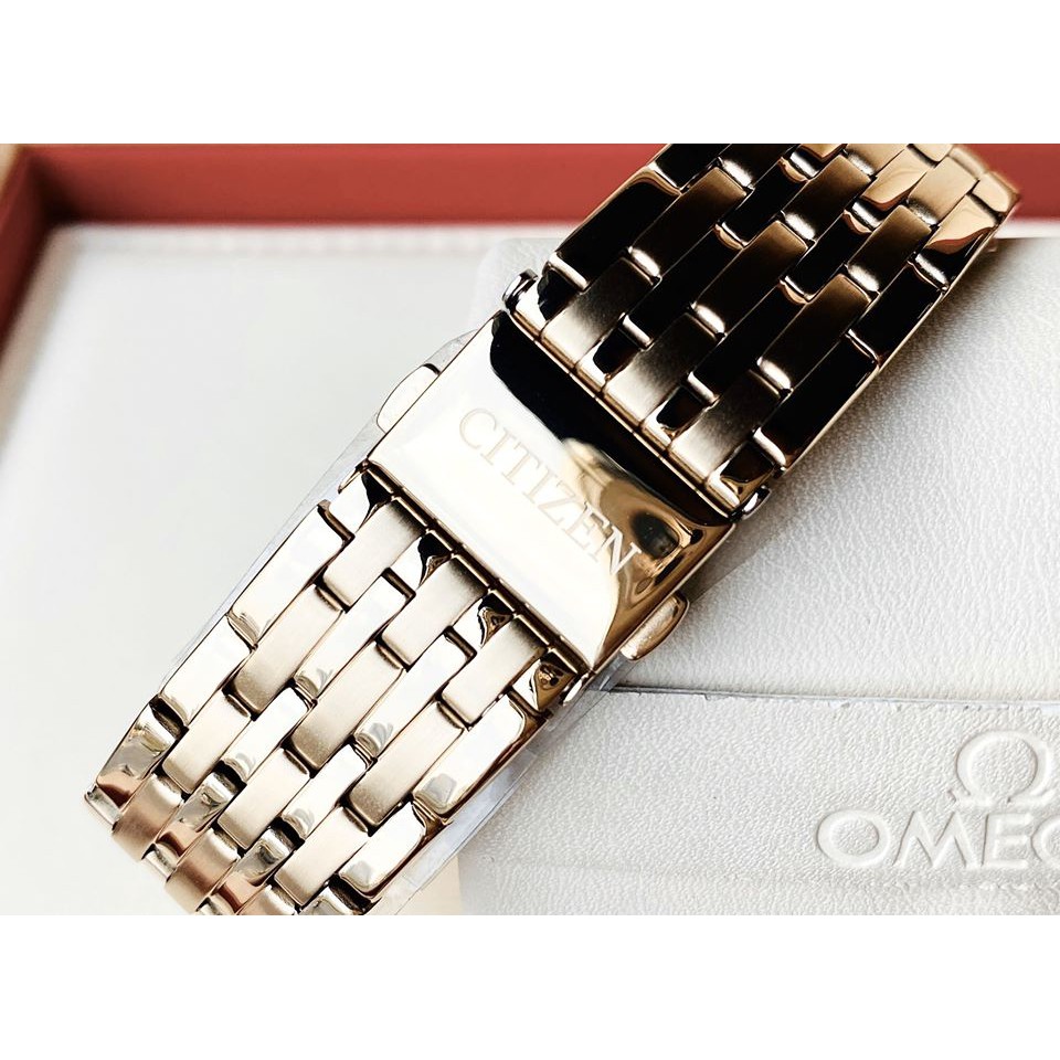 Đồng hồ quartz Nam-Nữ Citizen BH3003-51A mặt vuông dây kim loại