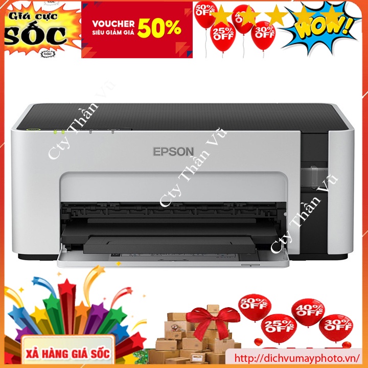 Máy in phun đen trắng EPSON M1120 mới 100% in qua mạng không dây có hệ thống tiếp mực ngoài chính hã