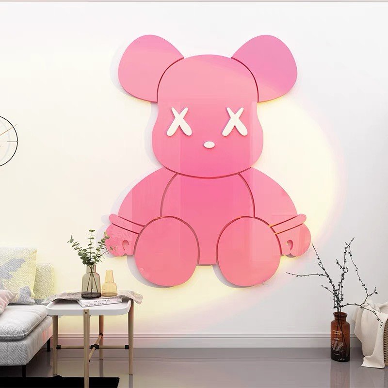BearBrick Dán Tường Size M trang trí quán cafe, trà sữa, cửa hàng, spa, salon