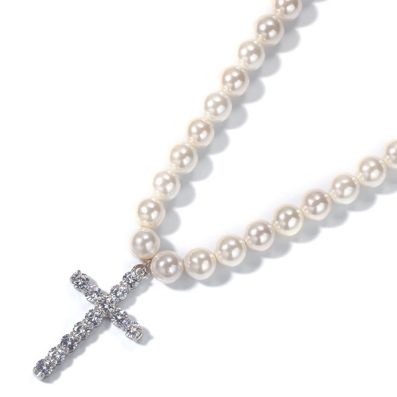 Vòng cổ ngọc trai cá tính phong cách Hip-hop