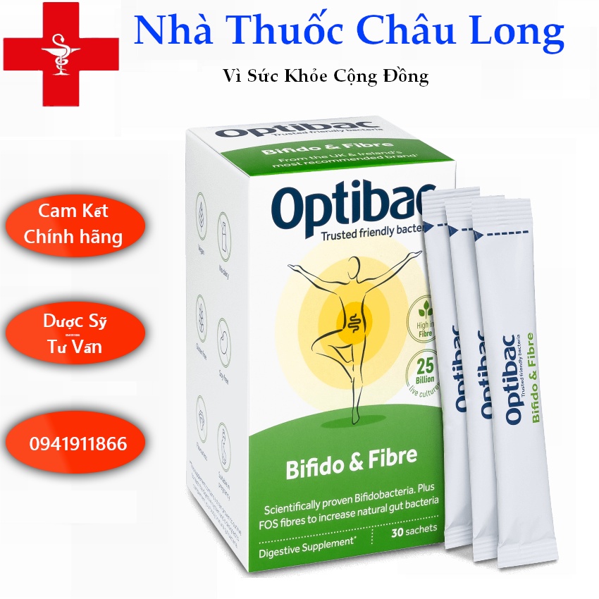Men vi sinh Optibac xanh lá - Nội địa Anh - Hỗ trợ giảm táo bón