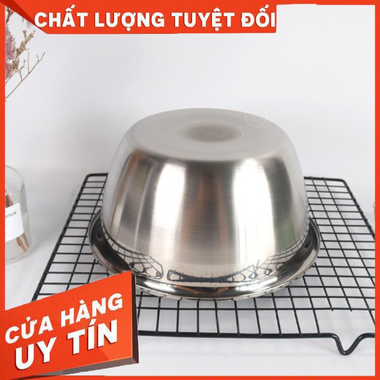 [An Toàn – Tiết Kiệm] Tô trộn bột inox 20cm