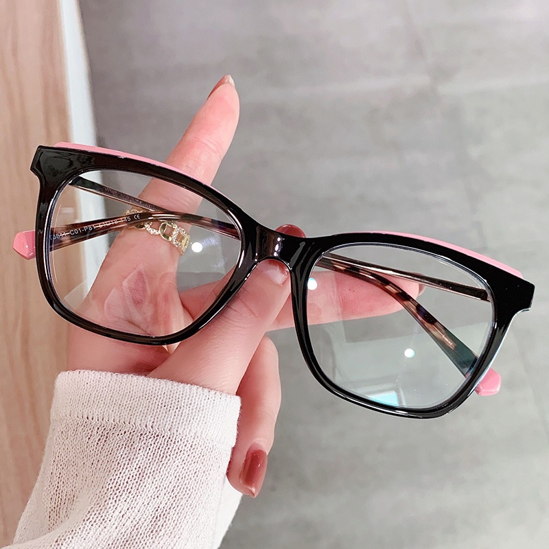 Mắt Kính Thời Trang TR90 RZ1191 Bằng Kim Loại Tráng Gương Chống Tia Xanh Cho Nữ