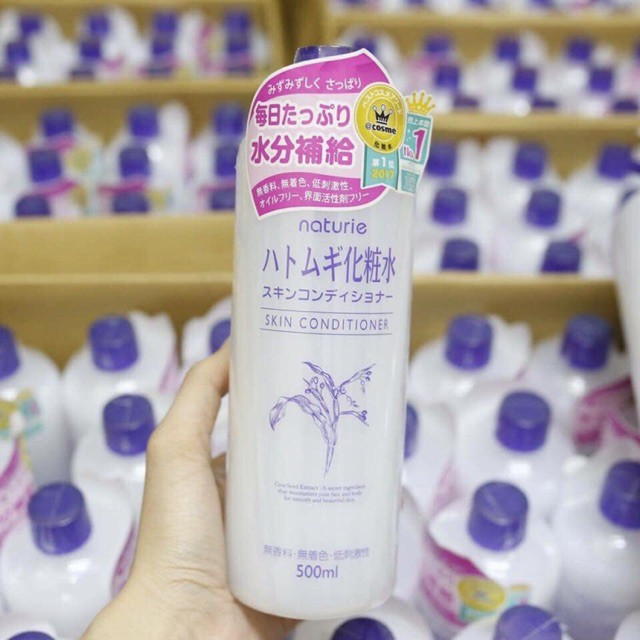 Toner Naturie ý dĩ cân bằng da - Lotion Naturie Hatomugi Nhật Bản 500ml